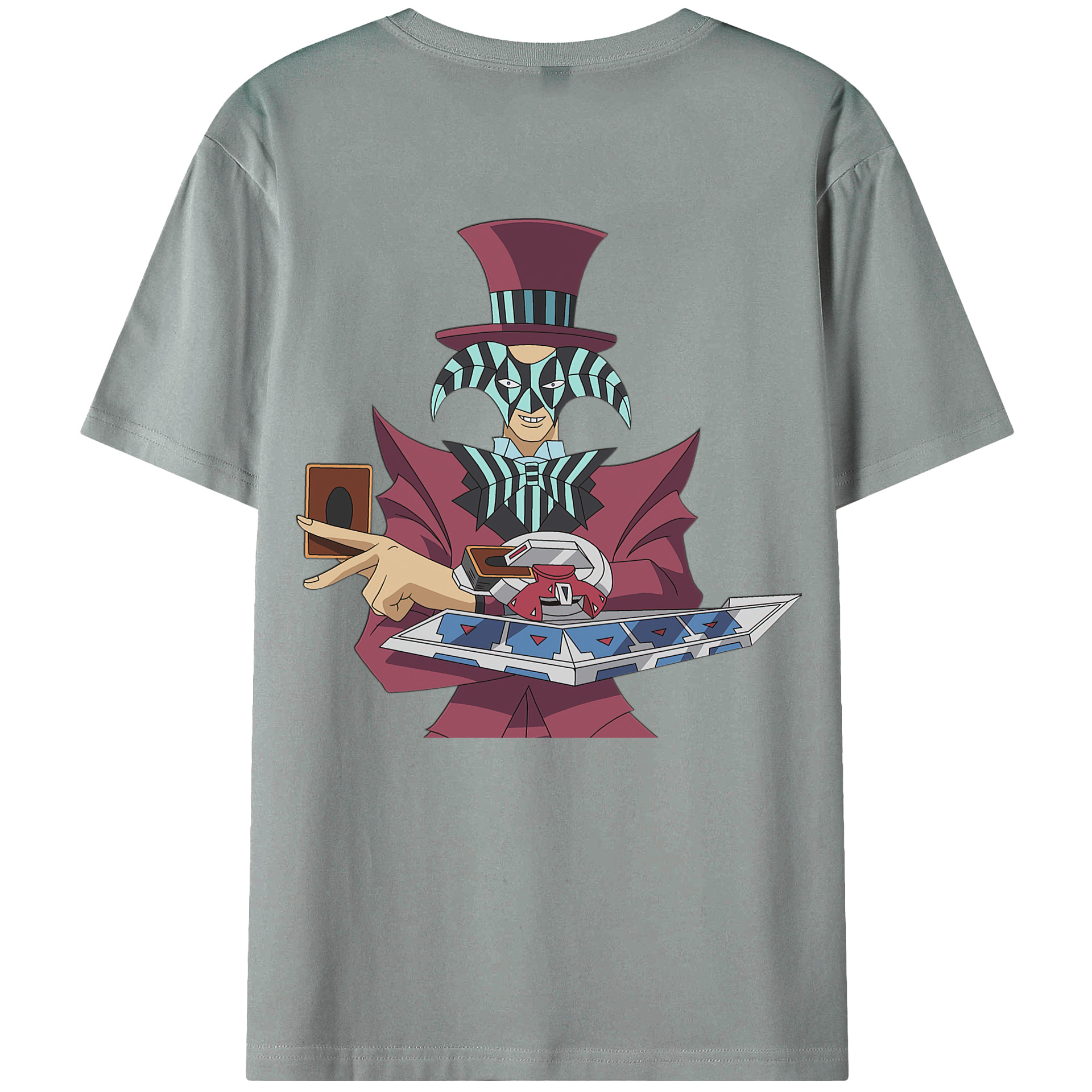 （画像用） 遊☆戯☆王 Yu-Gi-Oh! 綿100％ メンズ半袖Tシャツ（バックプリント） 通気性